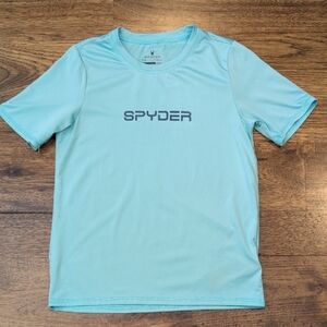 Boys Spyder light blue active shirt size S